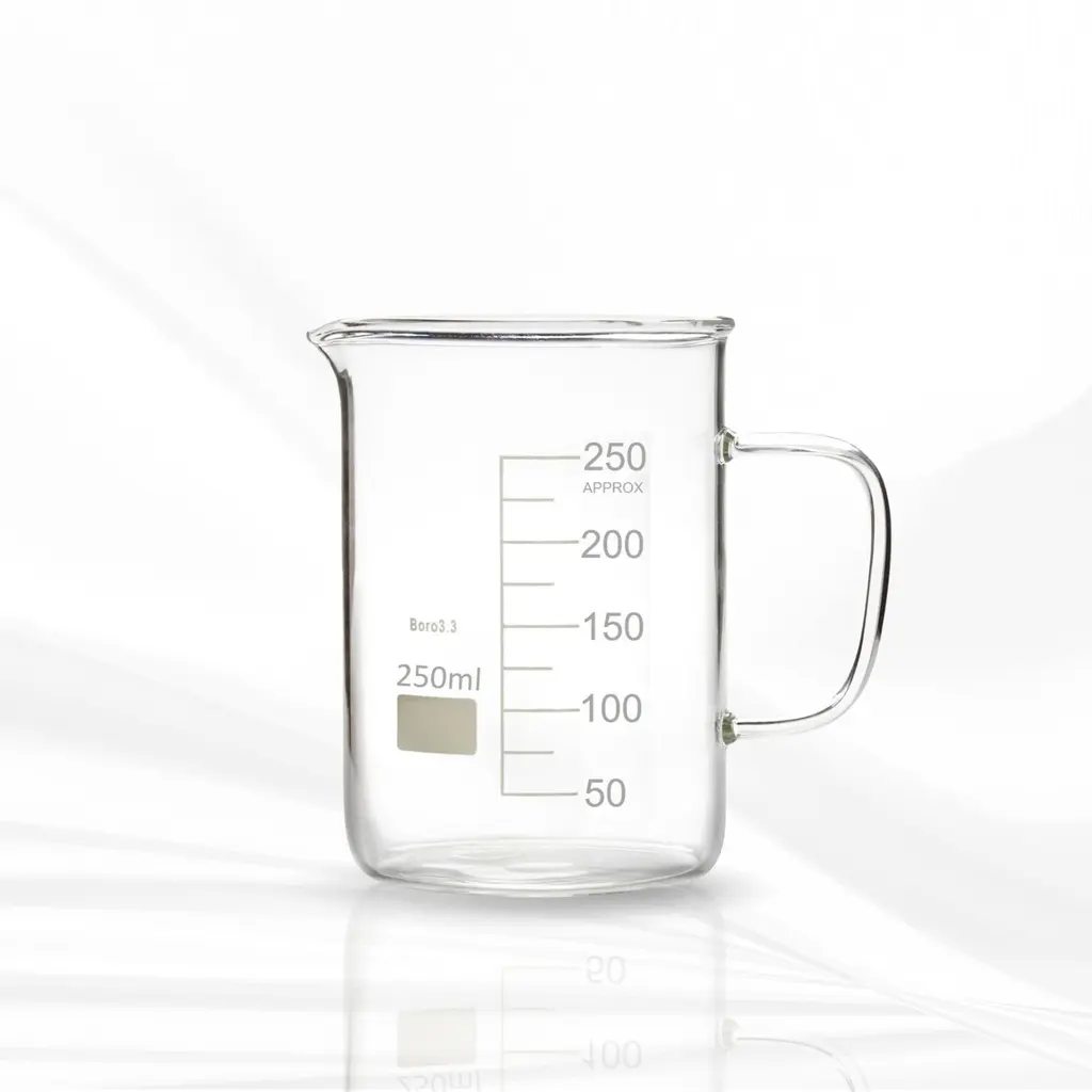  Beaker, Low Form, With Spout, Borosilicate Glass 25 ML